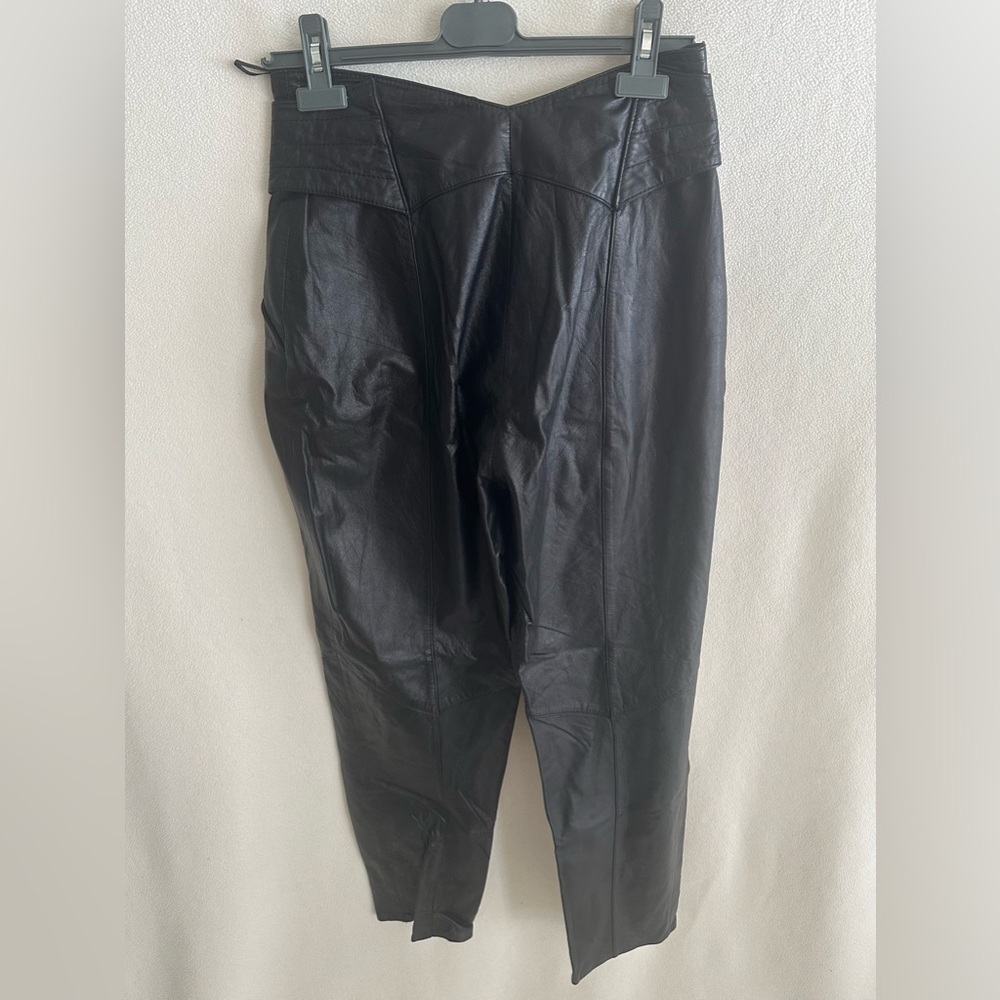 G-111 Pants Women’s Size 9 (28Wx29L) Black 100% Outer Shell Leather/Nylon Lined - Picture 2 of 11